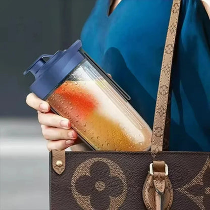 Electric Juicer 6 Blades USB Smoothie Blender Portable Wireless Mini Charging Fruit Squeezer Ice Crush Cup Kitchen Tool